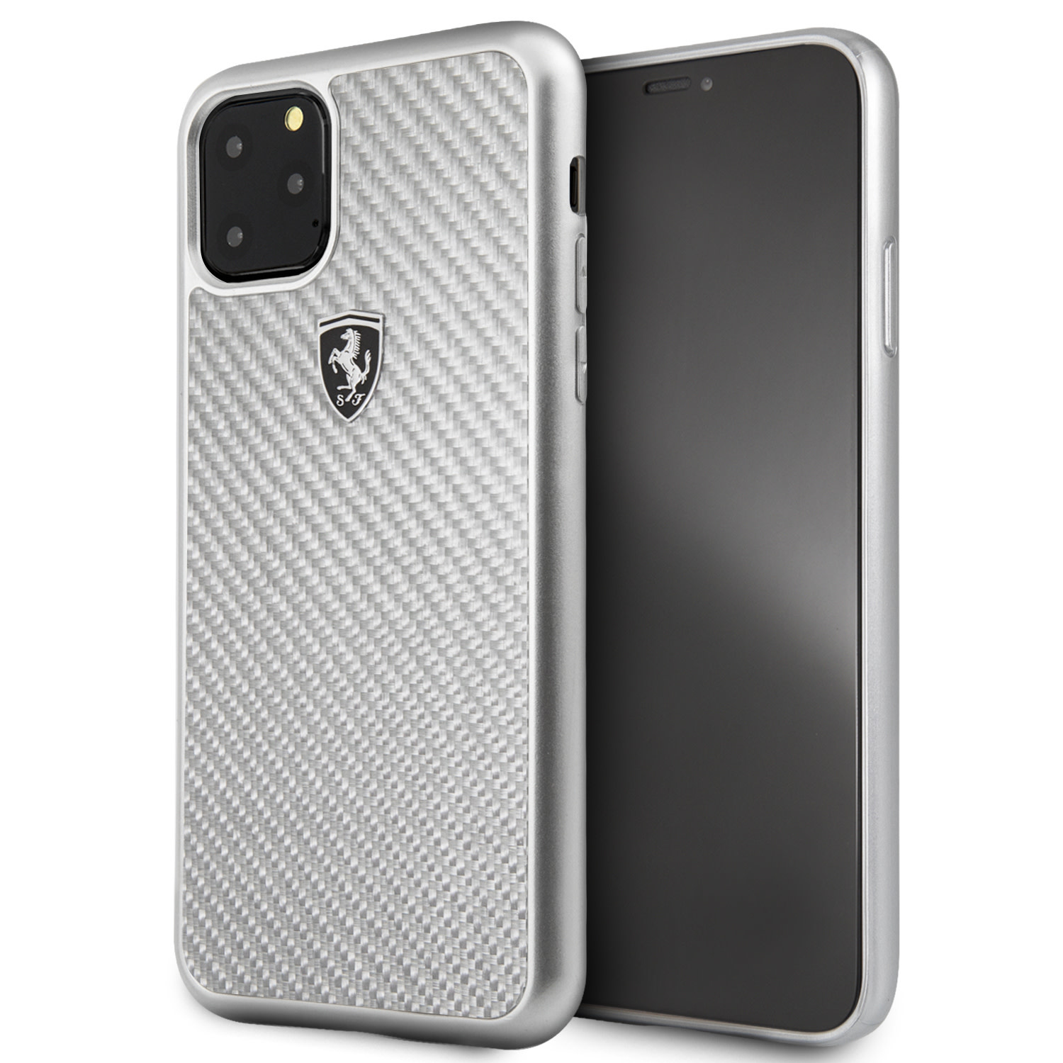 Apple iPhone 11 Pro Max Back cover case Ferrari FEHCAHCN65SI Silver for iPhone 11 Pro Max - Accessoires - The