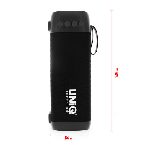 UNIQ Accessory UNIQ Berlin Bluetooth Speaker - MP3 - USB - Radio - AUX - Schwarz