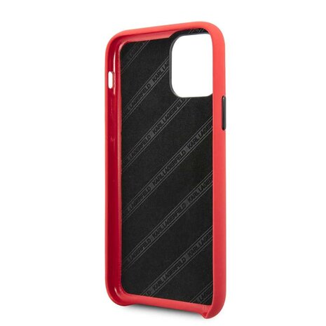 Karl Lagerfeld Apple iPhone 11 Pro Rood Karl Lagerfeld Backcover hoesje KLHCN58NYRE - Echt leer - KLHCN58NYRE Karl Lagerfeld Apple iPhone 11 Pro Rood Karl Lagerfeld Backcover hoesje KLHCN58NYRE - Echt leer - KLHCN58NYRE