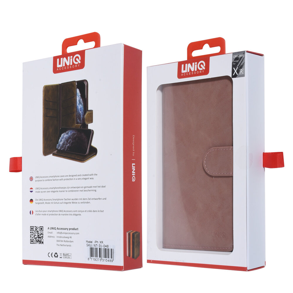 UNIQ Accessory UNIQ Accessory iPhone XR Rose Doux au toucher Book type housse UNIQ Accessory UNIQ Accessory iPhone XR Rose Doux au toucher Book type housse