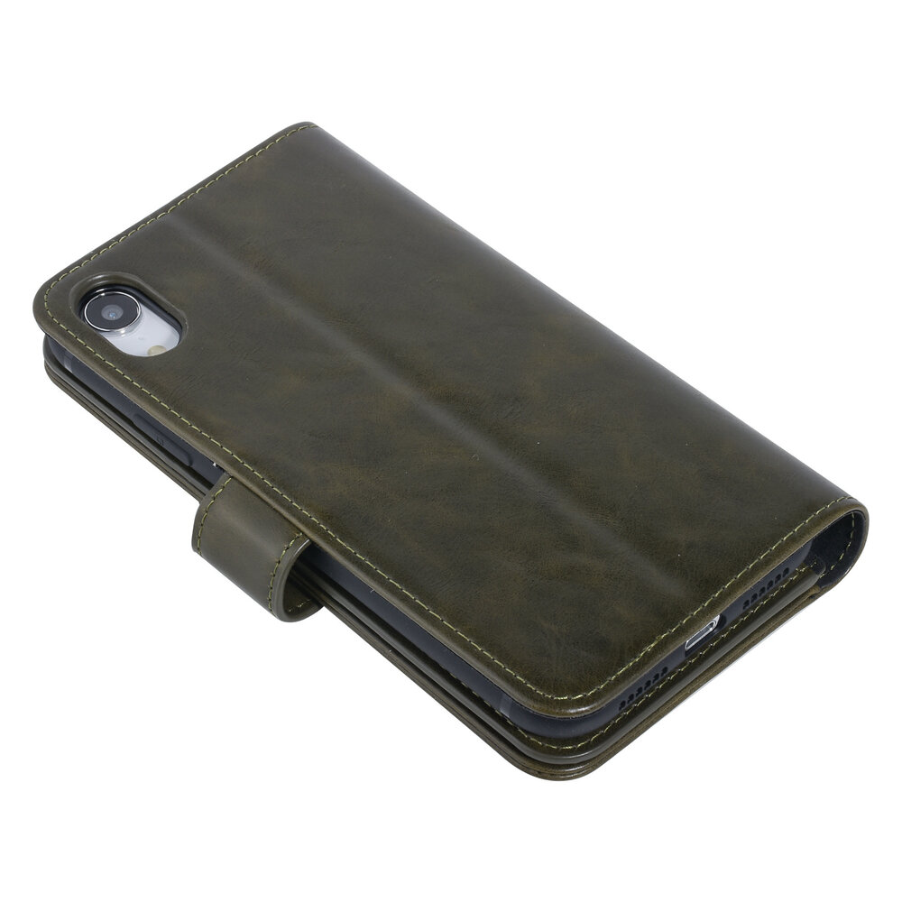 UNIQ Accessory UNIQ Accessory Apple iPhone XR Dark Green Soft Touch Book type case UNIQ Accessory UNIQ Accessory Apple iPhone XR Dark Green Soft Touch Book type case