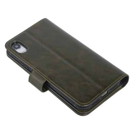 UNIQ Accessory UNIQ Accessory Apple iPhone XR Dark Green Soft Touch Book type case UNIQ Accessory UNIQ Accessory Apple iPhone XR Dark Green Soft Touch Book type case