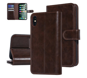 UNIQ Accessory UNIQ Accessory Bruin hoesje iPhone Xs Max - Book Case - Zachte huid UNIQ Accessory UNIQ Accessory Bruin hoesje iPhone Xs Max - Book Case - Zachte huid