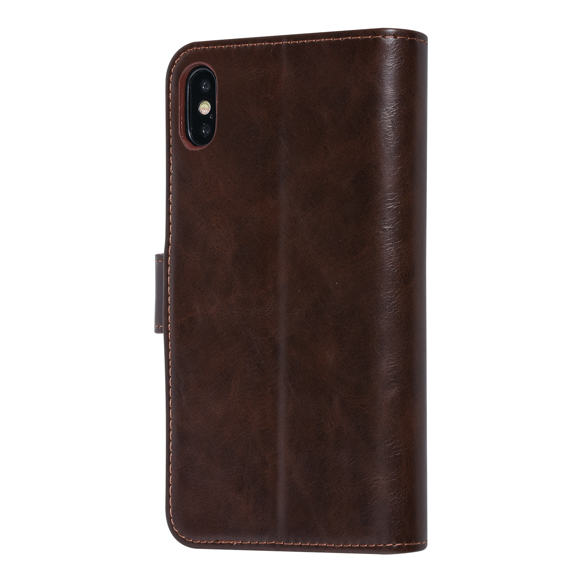 UNIQ Accessory UNIQ Accessory Bruin hoesje iPhone Xs Max - Book Case - Zachte huid, foto 3 van 6