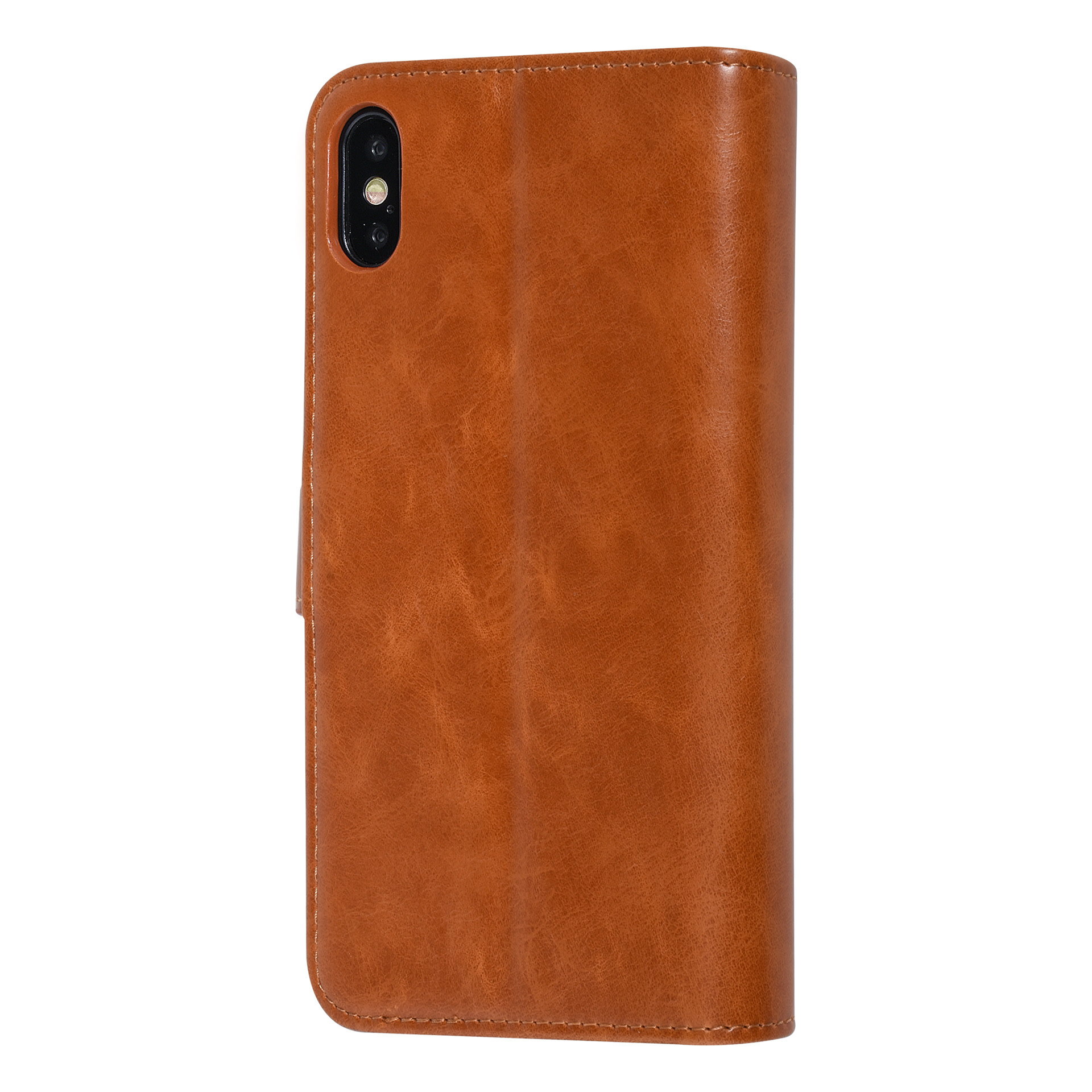UNIQ Accessory UNIQ Accessory DonkerBruin hoesje iPhone Xs Max - Book Case - Zachte huid, foto 6 van 6