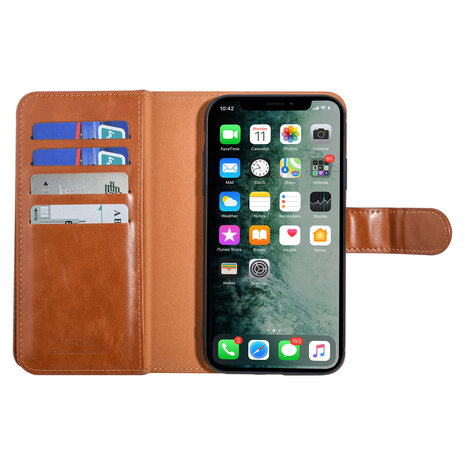 UNIQ Accessory UNIQ Accessory iPhone Xs Max Dunkelbraun Sanfte Berührung Book-Case hul UNIQ Accessory UNIQ Accessory iPhone Xs Max Dunkelbraun Sanfte Berührung Book-Case hul