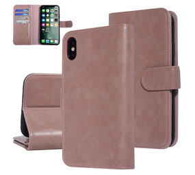 UNIQ Accessory UNIQ Accessory Roze hoesje iPhone Xs Max - Book Case - Zachte huid UNIQ Accessory UNIQ Accessory Roze hoesje iPhone Xs Max - Book Case - Zachte huid