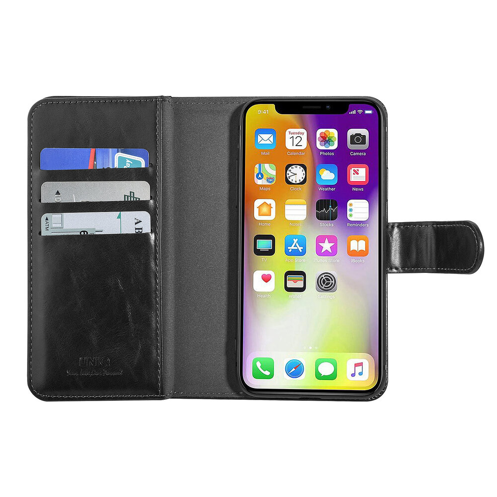 UNIQ Accessory UNIQ Accessory Apple iPhone 11 Pro Black Soft Touch Book type case UNIQ Accessory UNIQ Accessory Apple iPhone 11 Pro Black Soft Touch Book type case