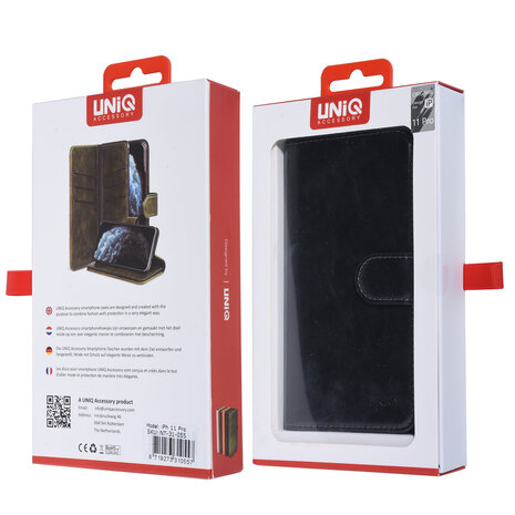 UNIQ Accessory UNIQ Accessory Apple iPhone 11 Pro Black Soft Touch Book type case UNIQ Accessory UNIQ Accessory Apple iPhone 11 Pro Black Soft Touch Book type case