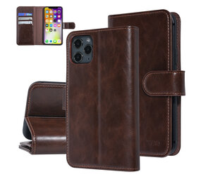 UNIQ Accessory UNIQ Accessory Donker Bruin hoesje iPhone 11 Pro - Book Case - Zachte huid UNIQ Accessory UNIQ Accessory Donker Bruin hoesje iPhone 11 Pro - Book Case - Zachte huid