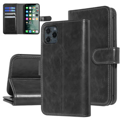 UNIQ Accessory Zwart hoesje iPhone 11 Pro Max - Book Case - Zachte huid