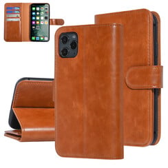 UNIQ Accessory DonkerBruin hoesje iPhone 11 Pro Max - Book Case - Zachte huid