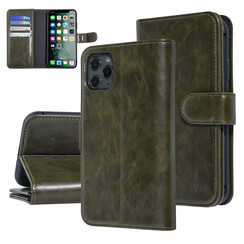 UNIQ Accessory iPhone 11 Pro Max Donkelgrün Sanfte Berührung Book-Case hul
