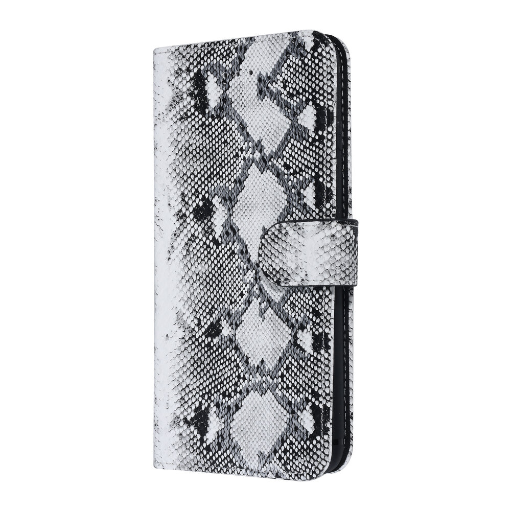 UNIQ Accessory UNIQ Accessory Zwart en Wit Slangenleer hoesje voor iPhone 7-8 Plus - Book Case UNIQ Accessory UNIQ Accessory Zwart en Wit Slangenleer hoesje voor iPhone 7-8 Plus - Book Case