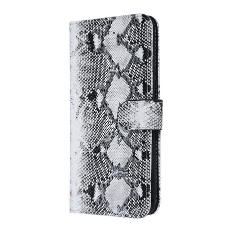 UNIQ Accessory UNIQ Accessory Zwart en Wit Slangenleer hoesje voor iPhone 7-8 Plus - Book Case UNIQ Accessory UNIQ Accessory Zwart en Wit Slangenleer hoesje voor iPhone 7-8 Plus - Book Case