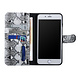 UNIQ Accessory UNIQ Accessory Zwart en Wit Slangenleer hoesje voor iPhone 7-8 Plus - Book Case UNIQ Accessory UNIQ Accessory Zwart en Wit Slangenleer hoesje voor iPhone 7-8 Plus - Book Case
