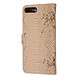 UNIQ Accessory UNIQ Accessory Goud Slangenleer hoesje voor iPhone 7-8 Plus - Book Case UNIQ Accessory UNIQ Accessory Goud Slangenleer hoesje voor iPhone 7-8 Plus - Book Case