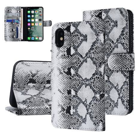 UNIQ Accessory UNIQ Accessory iPhone X-Xs Noir et Blanc Peau de serpent Book type housse UNIQ Accessory UNIQ Accessory iPhone X-Xs Noir et Blanc Peau de serpent Book type housse