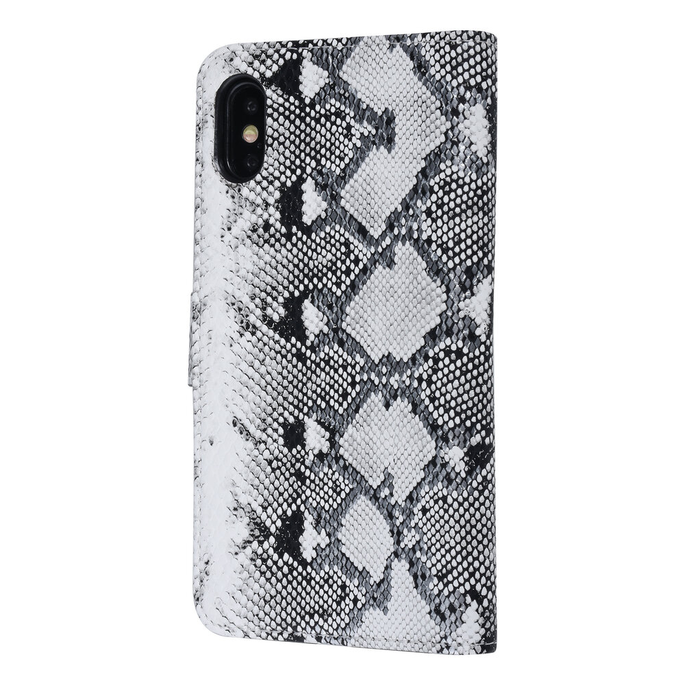 UNIQ Accessory UNIQ Accessory iPhone X-Xs Noir et Blanc Peau de serpent Book type housse UNIQ Accessory UNIQ Accessory iPhone X-Xs Noir et Blanc Peau de serpent Book type housse