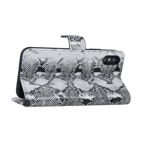 UNIQ Accessory UNIQ Accessory iPhone X-Xs Noir et Blanc Peau de serpent Book type housse UNIQ Accessory UNIQ Accessory iPhone X-Xs Noir et Blanc Peau de serpent Book type housse