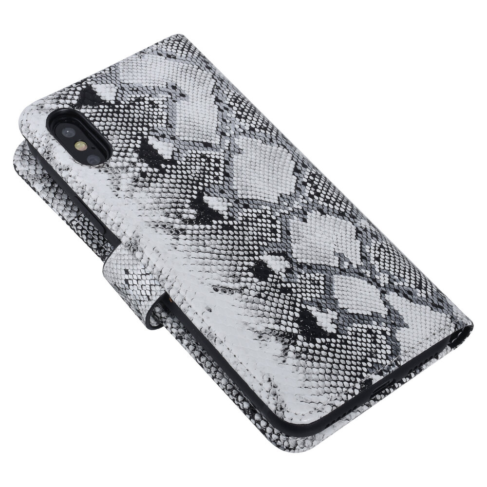 UNIQ Accessory UNIQ Accessory iPhone X-Xs Noir et Blanc Peau de serpent Book type housse UNIQ Accessory UNIQ Accessory iPhone X-Xs Noir et Blanc Peau de serpent Book type housse