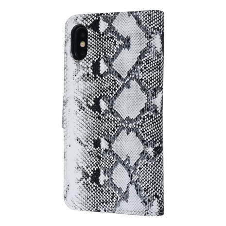 UNIQ Accessory UNIQ Accessory iPhone X-Xs Noir et Blanc Peau de serpent Book type housse UNIQ Accessory UNIQ Accessory iPhone X-Xs Noir et Blanc Peau de serpent Book type housse