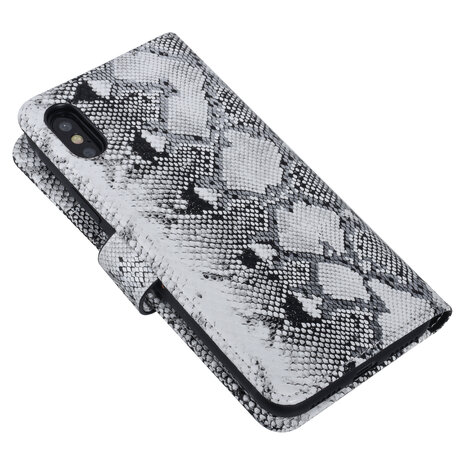 UNIQ Accessory UNIQ Accessory iPhone X-Xs Noir et Blanc Peau de serpent Book type housse UNIQ Accessory UNIQ Accessory iPhone X-Xs Noir et Blanc Peau de serpent Book type housse