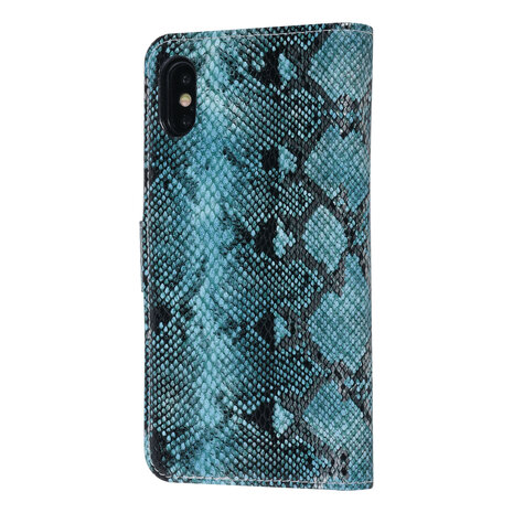 UNIQ Accessory UNIQ Accessory Apple iPhone X-Xs Black and Green Snakeskin Book type case UNIQ Accessory UNIQ Accessory Apple iPhone X-Xs Black and Green Snakeskin Book type case