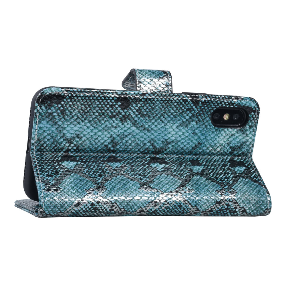 UNIQ Accessory UNIQ Accessory iPhone X-Xs Noir et Vert Peau de serpent Book type housse UNIQ Accessory UNIQ Accessory iPhone X-Xs Noir et Vert Peau de serpent Book type housse
