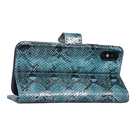 UNIQ Accessory UNIQ Accessory Apple iPhone X-Xs Black and Green Snakeskin Book type case UNIQ Accessory UNIQ Accessory Apple iPhone X-Xs Black and Green Snakeskin Book type case