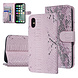 UNIQ Accessory UNIQ Accessory Roze Slangenleer hoesje voor iPhone X-Xs - Book Case UNIQ Accessory UNIQ Accessory Roze Slangenleer hoesje voor iPhone X-Xs - Book Case