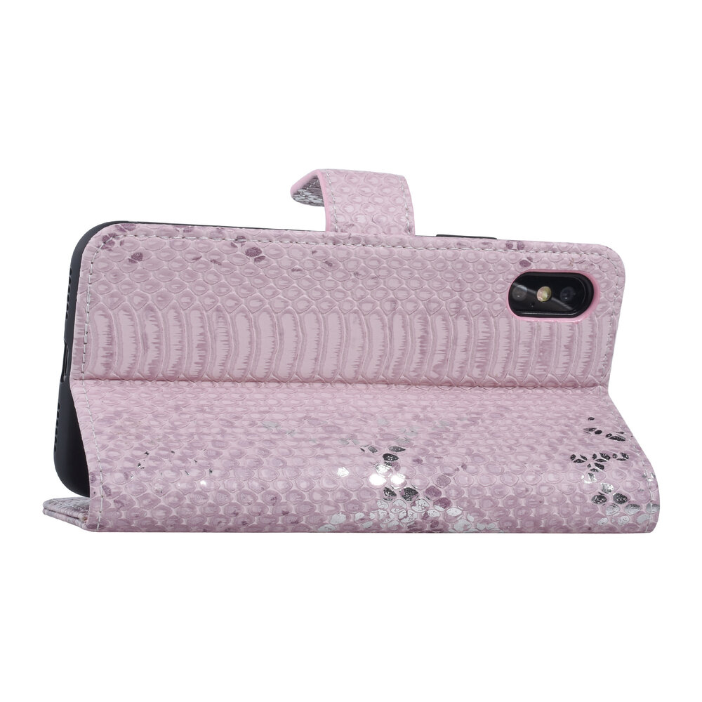 UNIQ Accessory UNIQ Accessory iPhone X-Xs Rose Peau de serpent Book type housse UNIQ Accessory UNIQ Accessory iPhone X-Xs Rose Peau de serpent Book type housse