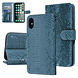 UNIQ Accessory UNIQ Accessory iPhone X-Xs Vert Peau de serpent Book type housse UNIQ Accessory UNIQ Accessory iPhone X-Xs Vert Peau de serpent Book type housse