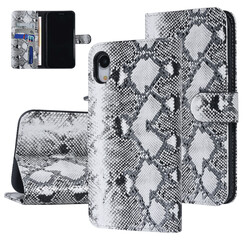 UNIQ Accessory iPhone XR Schwars und Weiss Schlangenhaut Book-Case hul