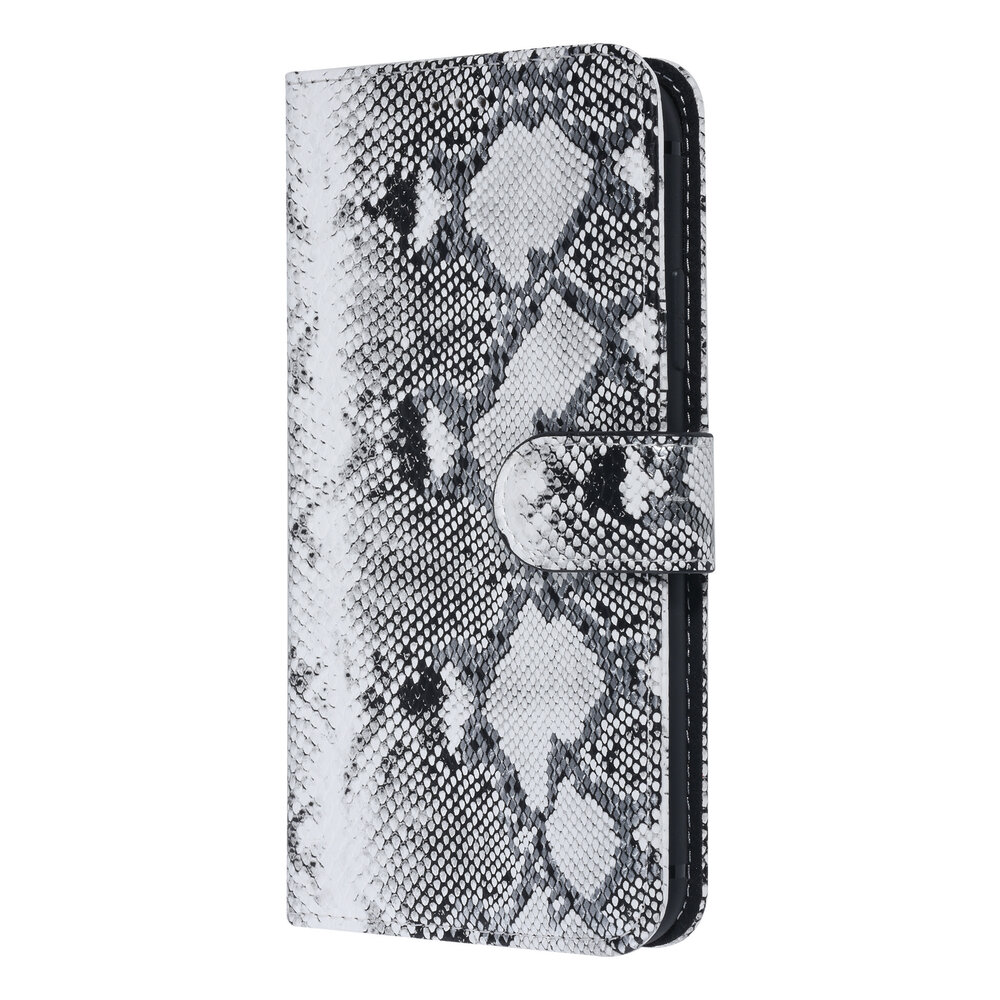 UNIQ Accessory UNIQ Accessory Apple iPhone XR Black and White Snakeskin Book type case UNIQ Accessory UNIQ Accessory Apple iPhone XR Black and White Snakeskin Book type case