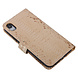 UNIQ Accessory UNIQ Accessory Goud Slangenleer hoesje voor iPhone XR - Book Case UNIQ Accessory UNIQ Accessory Goud Slangenleer hoesje voor iPhone XR - Book Case