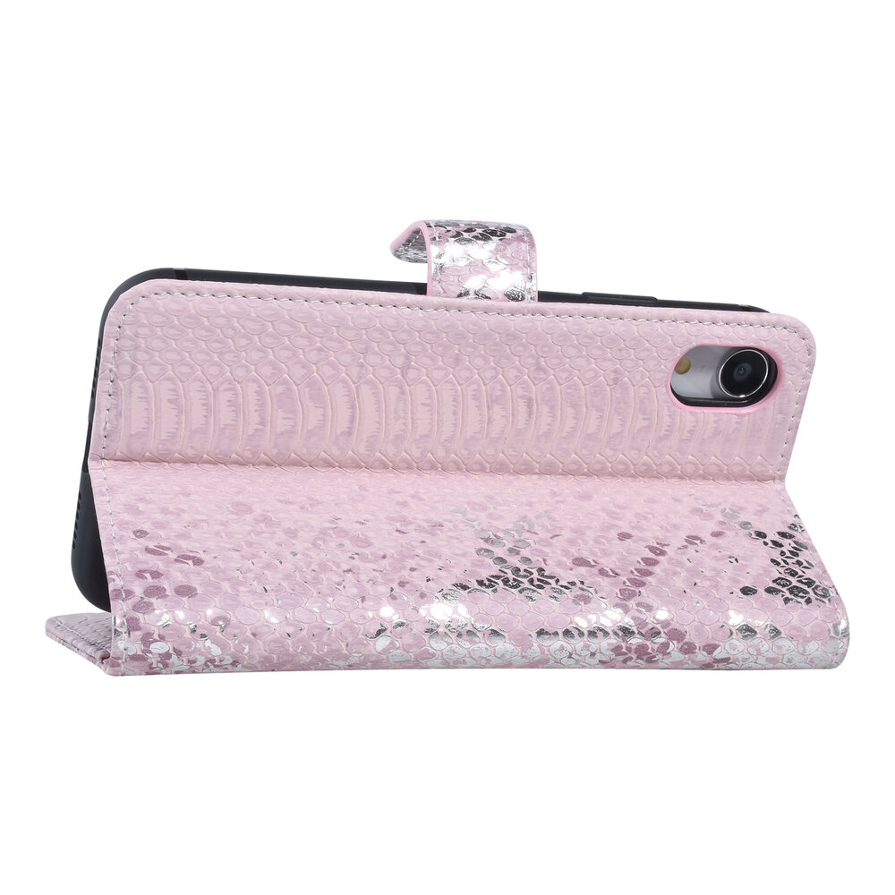 UNIQ Accessory UNIQ Accessory Apple iPhone XR Pink Snakeskin Book type case UNIQ Accessory UNIQ Accessory Apple iPhone XR Pink Snakeskin Book type case
