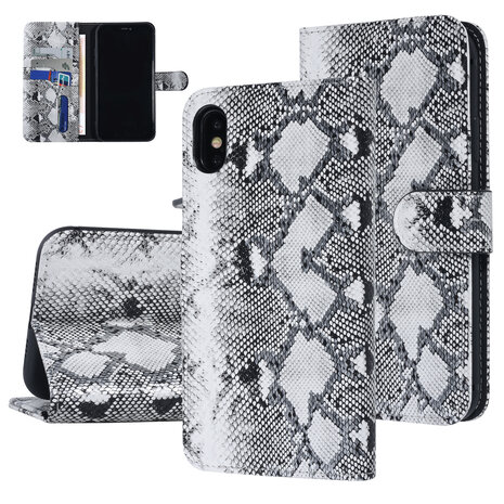 UNIQ Accessory UNIQ Accessory iPhone Xs Max Noir et Blanc Peau de serpent Book type housse UNIQ Accessory UNIQ Accessory iPhone Xs Max Noir et Blanc Peau de serpent Book type housse