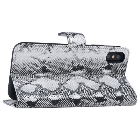 UNIQ Accessory UNIQ Accessory iPhone Xs Max Schwars und Weiss Schlangenhaut Book-Case hul UNIQ Accessory UNIQ Accessory iPhone Xs Max Schwars und Weiss Schlangenhaut Book-Case hul