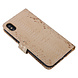 UNIQ Accessory UNIQ Accessory Goud Slangenleer hoesje voor iPhone Xs Max - Book Case UNIQ Accessory UNIQ Accessory Goud Slangenleer hoesje voor iPhone Xs Max - Book Case