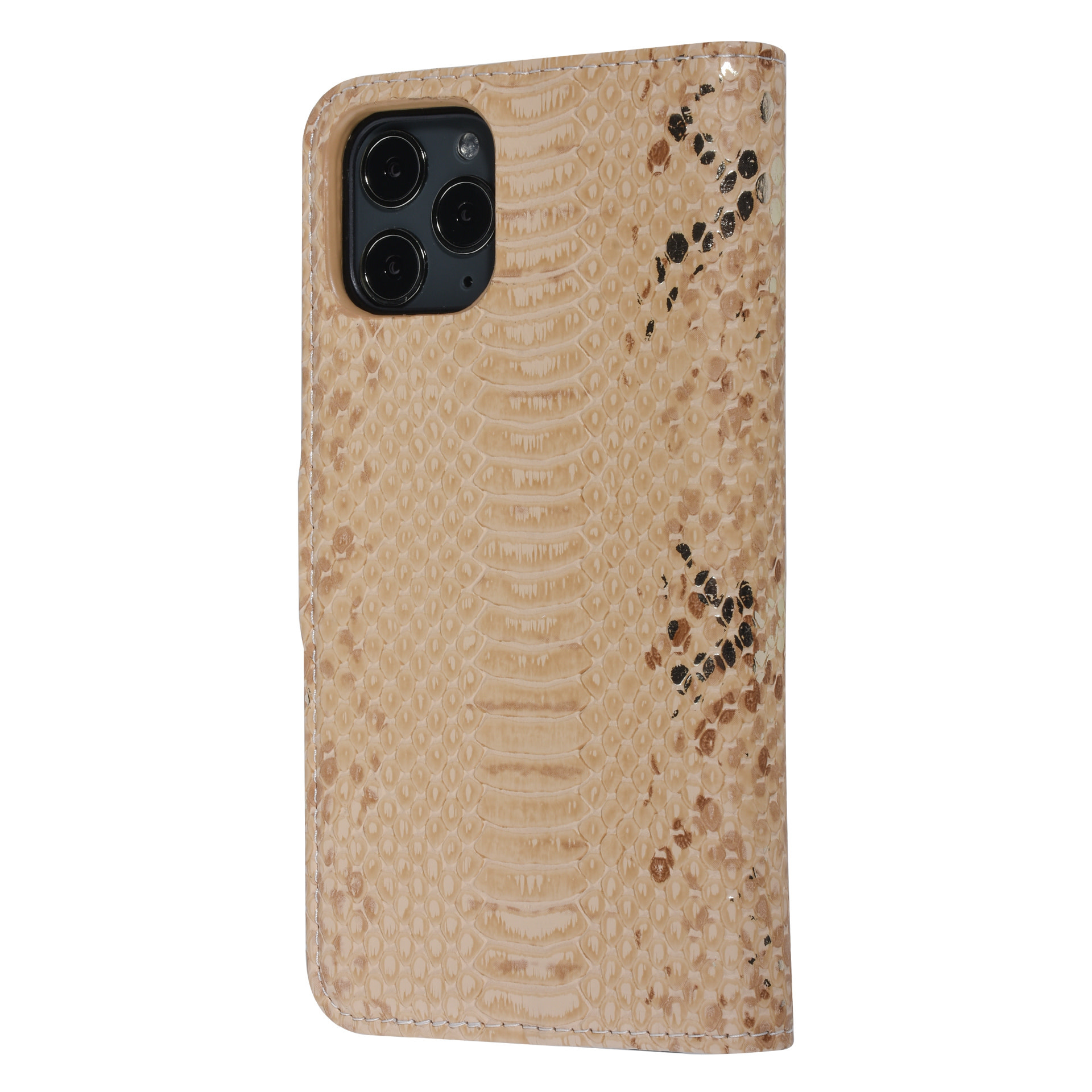 UNIQ Accessory UNIQ Accessory Goud Slangenleer hoesje voor iPhone 11 Pro - Book Case, foto 5 van 6