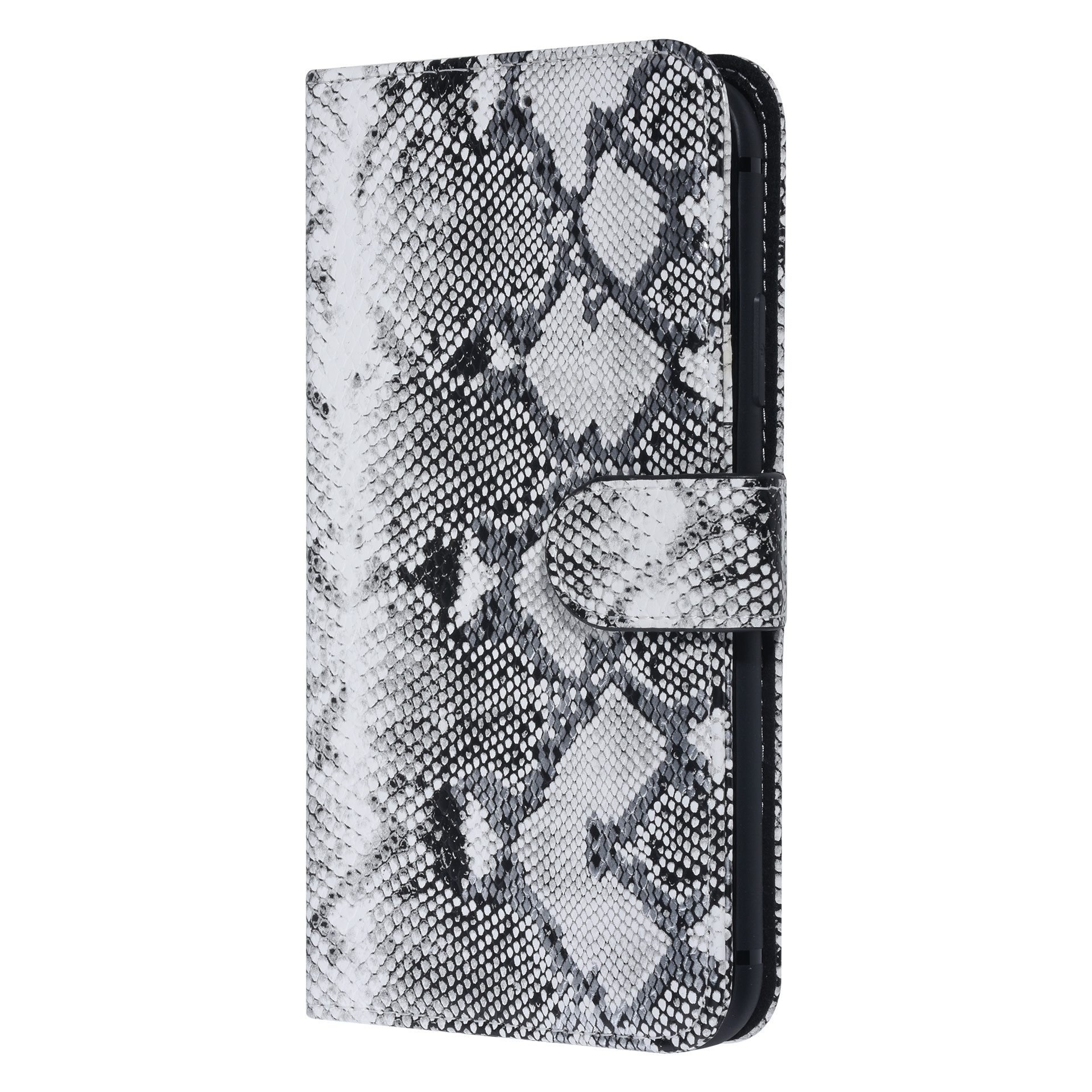 UNIQ Accessory UNIQ Accessory Zwart en Wit Slangenleer hoesje voor iPhone 11 Pro Max - Book Case, foto 2 van 6