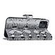UNIQ Accessory UNIQ Accessory Apple iPhone 11 Pro Max Black and White Snakeskin Book type case UNIQ Accessory UNIQ Accessory Apple iPhone 11 Pro Max Black and White Snakeskin Book type case