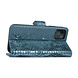 UNIQ Accessory UNIQ Accessory Turquoise Slangenleer hoesje voor iPhone 11 Pro Max - Book Case UNIQ Accessory UNIQ Accessory Turquoise Slangenleer hoesje voor iPhone 11 Pro Max - Book Case