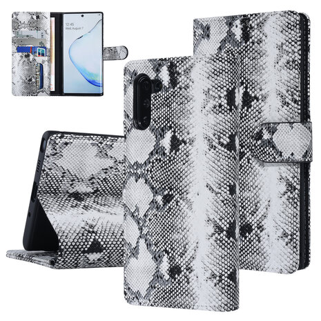UNIQ Accessory UNIQ Accessory Samsung Galaxy Note 10 Black and White Snakeskin Book type case UNIQ Accessory UNIQ Accessory Samsung Galaxy Note 10 Black and White Snakeskin Book type case
