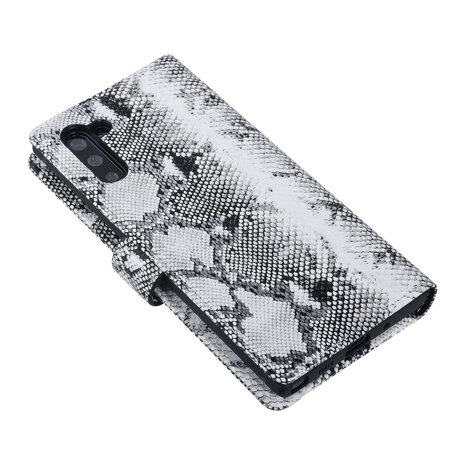 UNIQ Accessory UNIQ Accessory Galaxy Note 10 Noir et Blanc Peau de serpent Book type housse