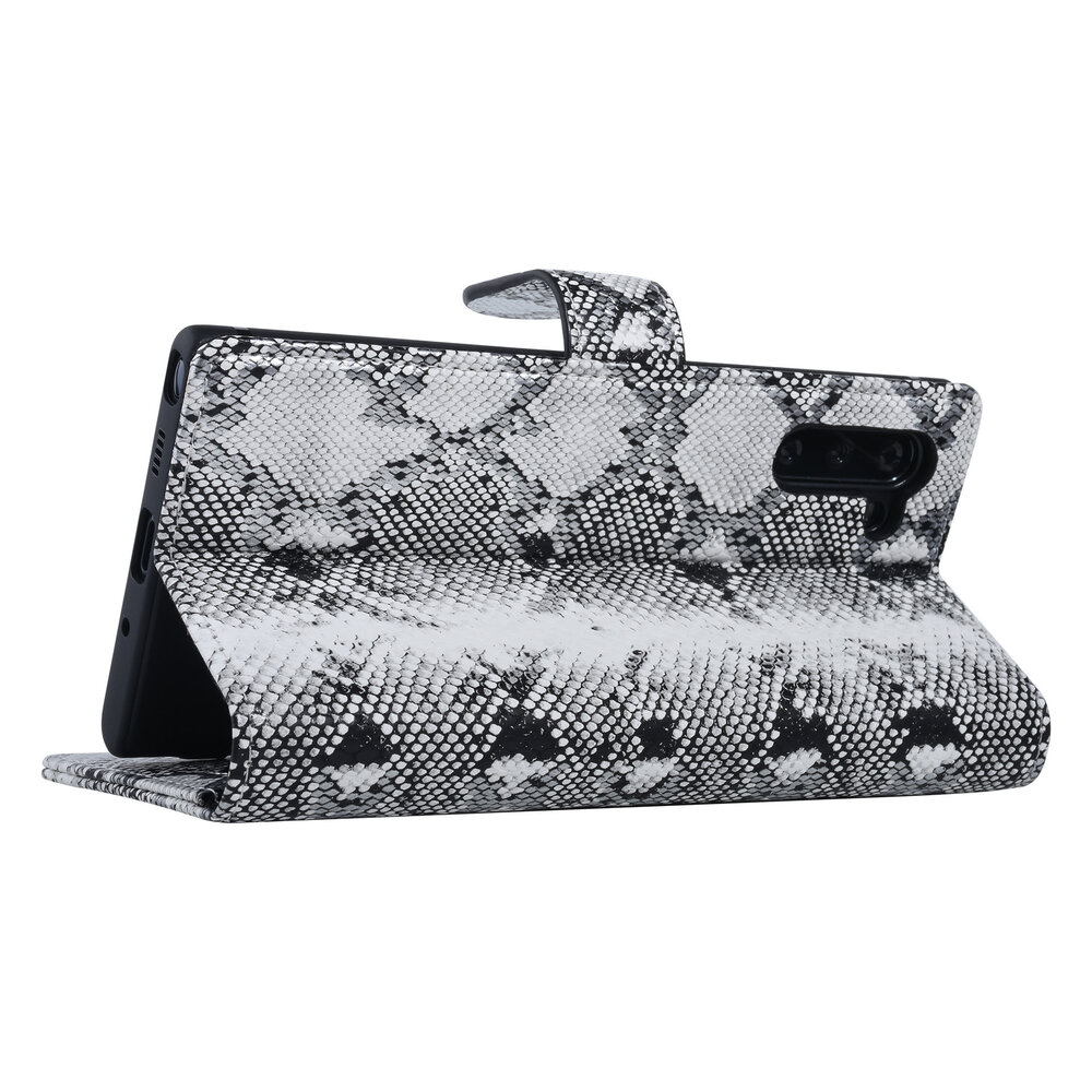 UNIQ Accessory UNIQ Accessory Samsung Galaxy Note 10 Black and White Snakeskin Book type case UNIQ Accessory UNIQ Accessory Samsung Galaxy Note 10 Black and White Snakeskin Book type case