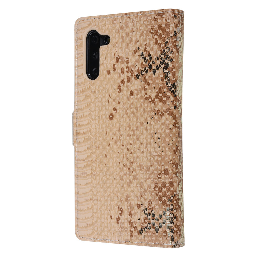 UNIQ Accessory UNIQ Accessory Samsung Galaxy Note 10 Gold Snakeskin Book type case UNIQ Accessory UNIQ Accessory Samsung Galaxy Note 10 Gold Snakeskin Book type case
