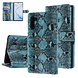 UNIQ Accessory UNIQ Accessory Zwart en Blauw Slangenleer hoesje voor Galaxy Note 10 - Book Case(N970F) UNIQ Accessory UNIQ Accessory Zwart en Blauw Slangenleer hoesje voor Galaxy Note 10 - Book Case(N970F)