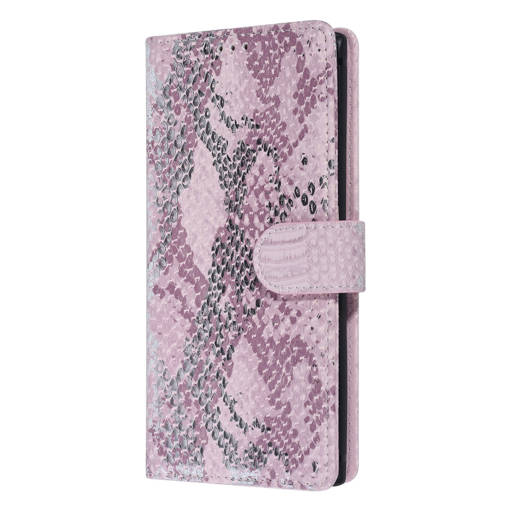 UNIQ Accessory UNIQ Accessory Galaxy Note 10 Pink Schlangenhaut Book-Case hul UNIQ Accessory UNIQ Accessory Galaxy Note 10 Pink Schlangenhaut Book-Case hul